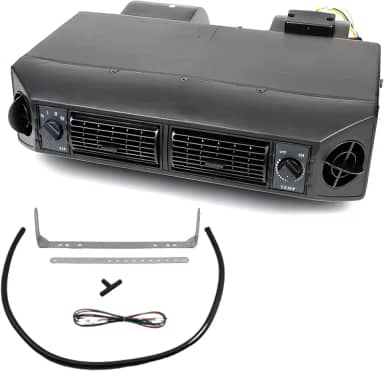 Ar condicionado universal para veículos sob o painel 12V/8A A/C Evaporador 32Pass2Way 200CFM 3 velocidades fluxo de ar 11000 BTU capacidade de resfriamento