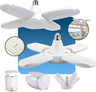 Lâmpada Led Dobrável Ajustável Bivolts Super Potente 80w