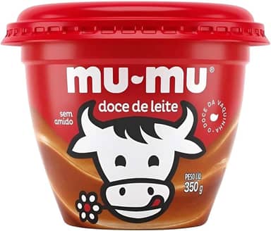 MuMu Doce de Leite, Cremoso sem Amido, Sobremesa Tradicional, Pote 350g