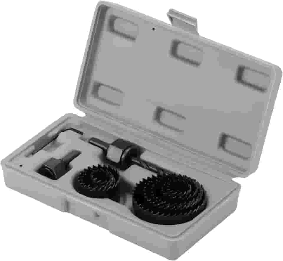 MTX Jogo De Serra Copo Para Madeira 11 Peças 19 A 64 Mm Aço Carbono Broca Central Corte Preciso Estojo Plástico Profissional Carpintaria DIY