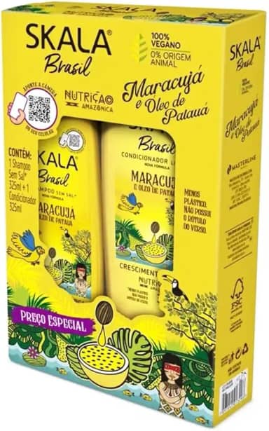 Kit Shampoo + Condicionador Maracujá e Patauá, 700 Ml, 2 Unidades, Skala