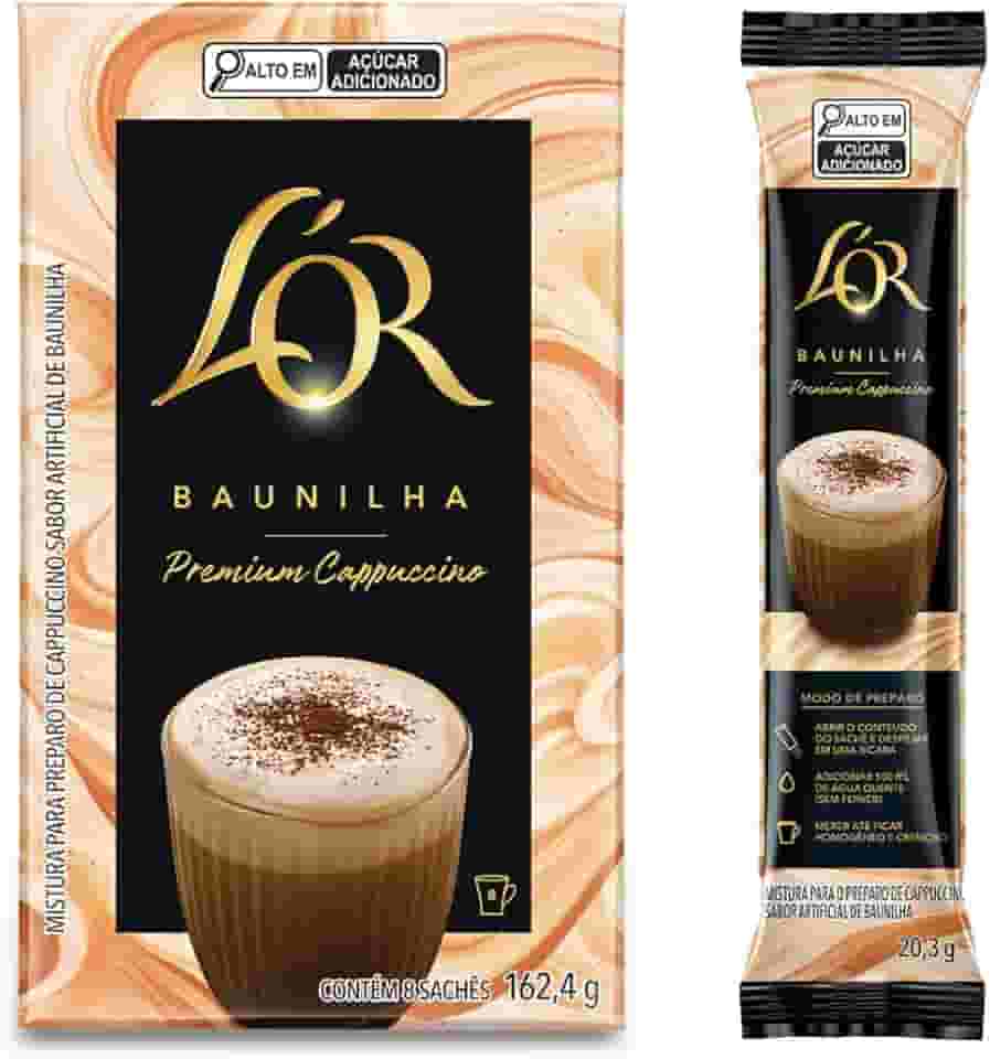 Cappuccino Premium L'OR Baunilha 8 uni.
