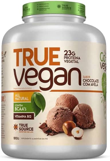 True Source True Vegan Proteína Vegetal - 1810G(chocolate com avelã)