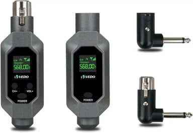 Conversor de microfone Transmissor e receptor XLR Sistema sem fio para microfone dinâmico para microfone com fio,(Transmissor X1 Receptor X1)