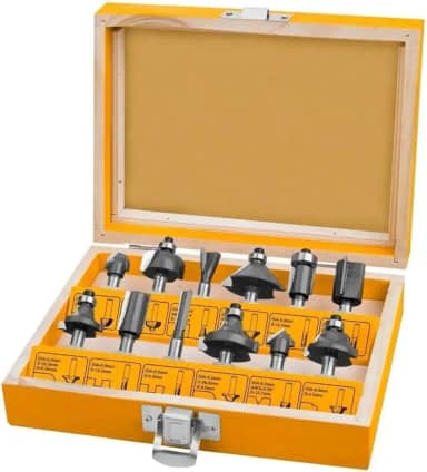 JOGO DE FRESAS PARA TUPIA 6MM COM 12 PEÇAS AKRT1201 INGCO