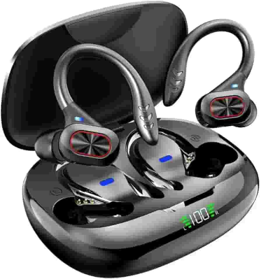 Fone de Ouvido Sem Fio KA790 Estéreo Premium Confortável e Não Cai da Orelha, Graves Potentes Bluetooth 5.3 Bateria de 40mAh TWS Ideal para Esportes Academia Trabalho e Laser