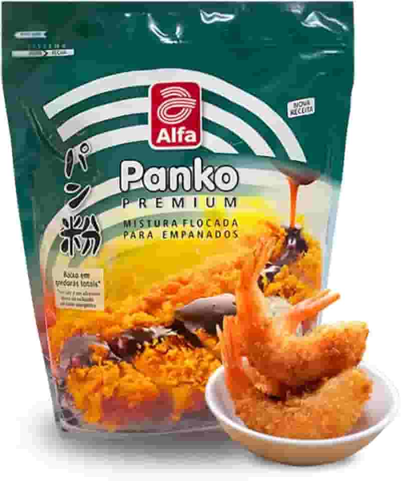 Farinha Especial Panko Premium Alfa Mistura Flocada para Empanados - 500 gramas