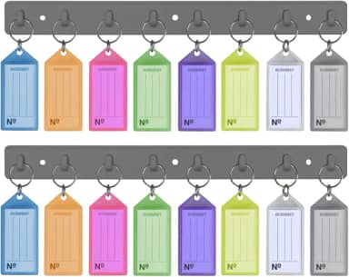 Suporte Organizador de Chaves com 8 Chaveiros Sortidos Acrimet (1 Pç)