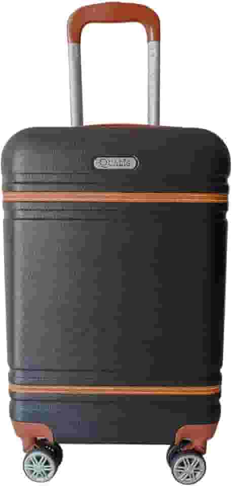 Mala de Bordo 10Kg ABS Padrão ANAC Roda Dupla - QUALIS (Rosê) (Preto)