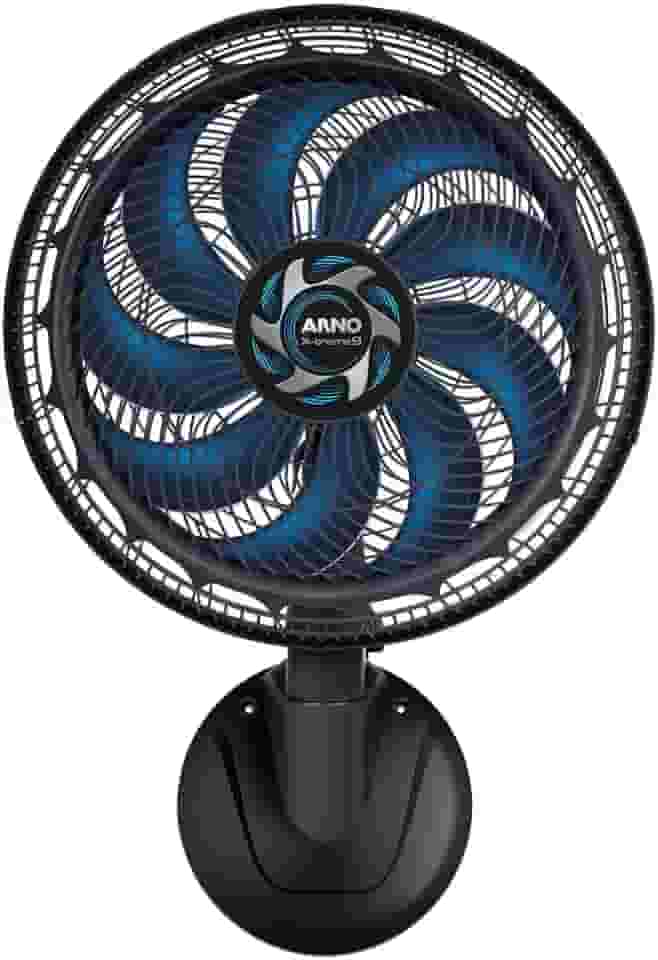 Ventilador de Parede Arno X-TREME 40cm VE9P, 160W, 9 Pás, Alcance 12m, Oscilação 80º, 3 Velocidades, Silencioso, Fácil Limpeza, 220V