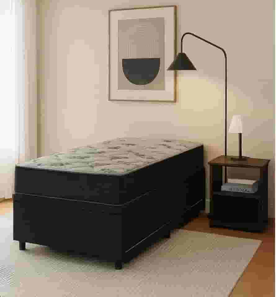 Cama Solteiro Cama Auxiliar Box Baú Com Pistão à Gás Reforçada Monte Carlo