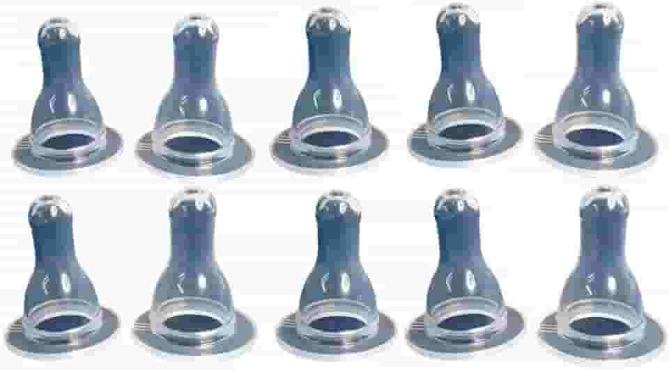 Sonne Bico De Mamadeira 100% Silicone C /10 Unidades Universal - (Não Serve Na Mamadeira Boca Larga) Marca Transparente Incolor
