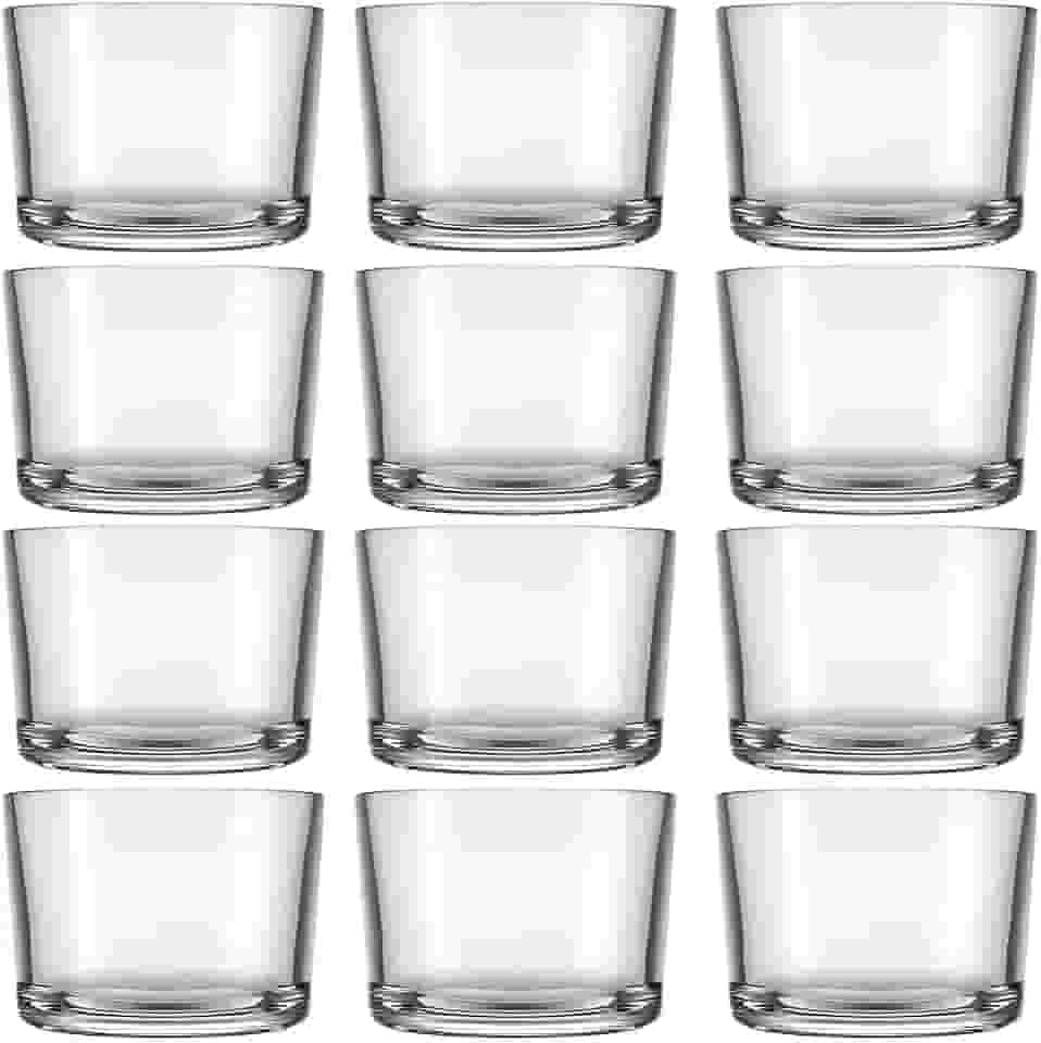 Jogo De 12 Copos De Vidro Para Whisky Bar Rocks 280ml