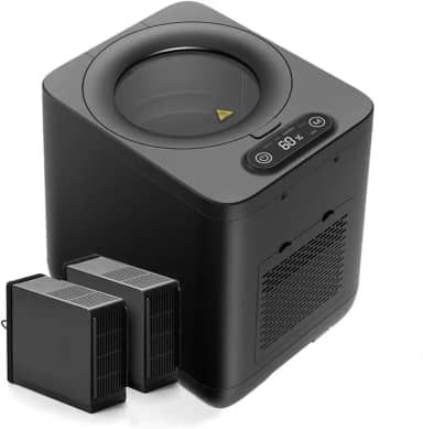 CREATIVECHEF Composteira, Composteira Elétrica De 3,8 L Para Cozinha, Máquina Compostagem Ciclo Automático Alimentos Com Lâminas Nova Geração Atualizada, Transforma Resíduos E Restos Em Fertilizante