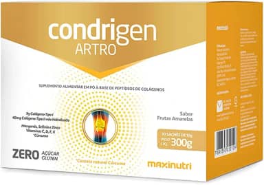 Condrigen Artro Colágeno Tipo 1 e 2 Sachê Frutas Amarelas