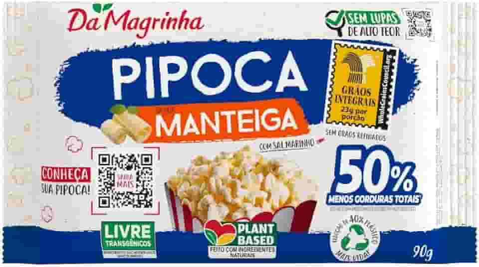 Pipoca de Micro-Ondas da Magrinha Sabor Manteiga 90G