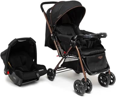 Travel System Cosco Kids, Reverse Duo, 0 a 15kg, Preto Bronze