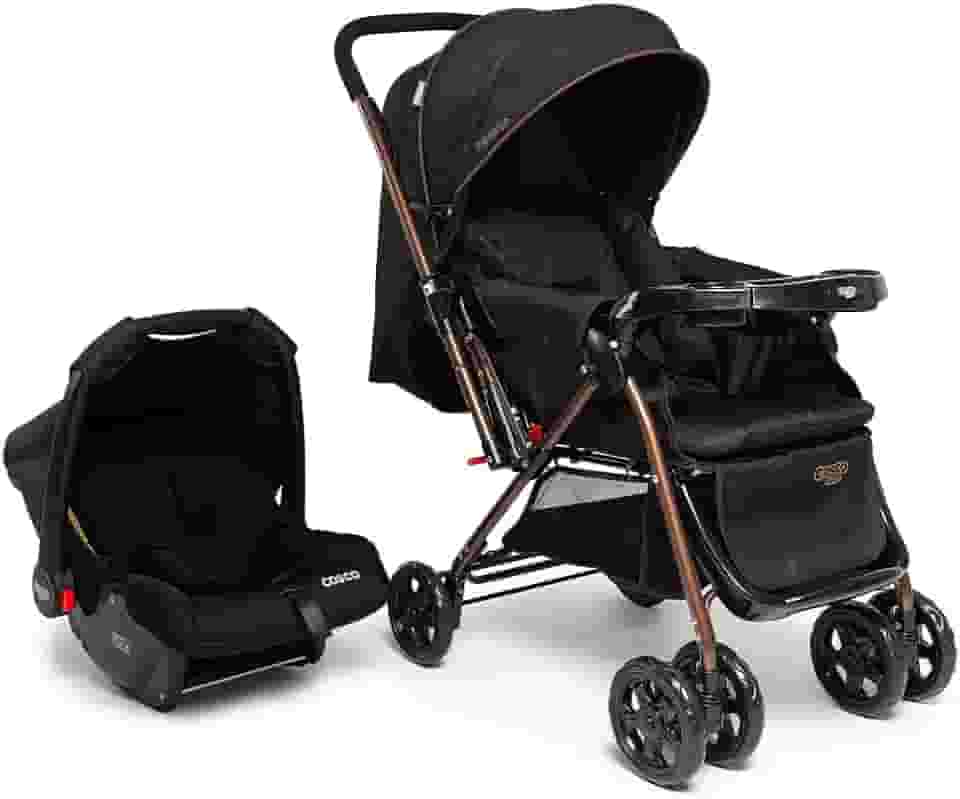 Travel System Cosco Kids, Reverse Duo, 0 a 15kg, Preto Bronze