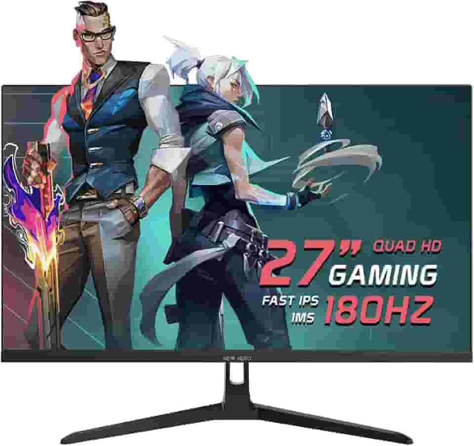 Monitor Gamer New Hero Blade Super 27', IPS, Quad HD, 180Hz, 1ms, FreeSync, HDMI e Display Port, Preto