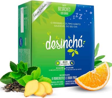 Cha Desinchá Misto Dia e Noite Original 60 Sachês