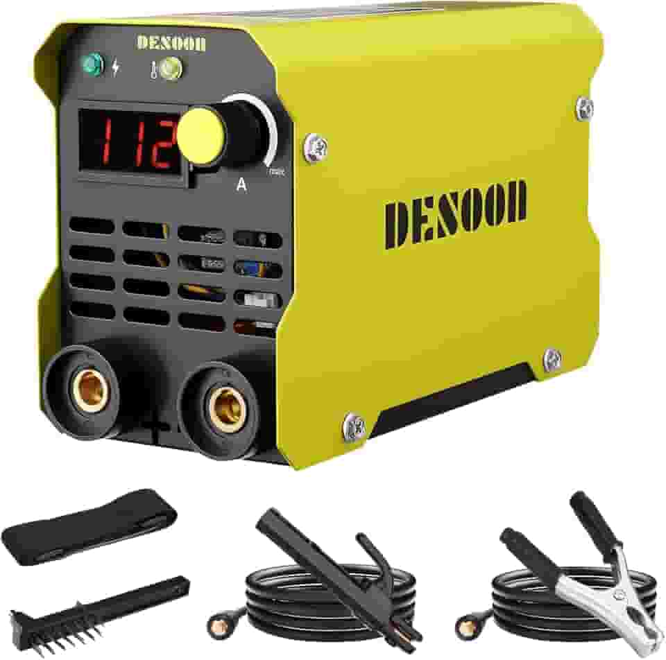 Máquina De Solda MMA 120A Eletrodo Portatil 220V Arc Soldadora Função De Proteção Contra Superaquecimento Com Display Digital E Acessórios