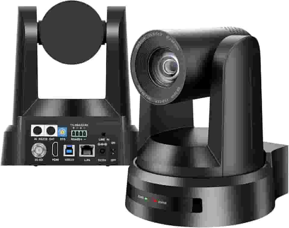 Câmera NDI PTZ, HDMI 20X USB3.0 3G-SDI IP Live Streaming, Câmera de Videoconferência 1080P para Eventos Educacionais de Adoração em Igrejas(Enviado do Brasil, sem impostos adicionais)