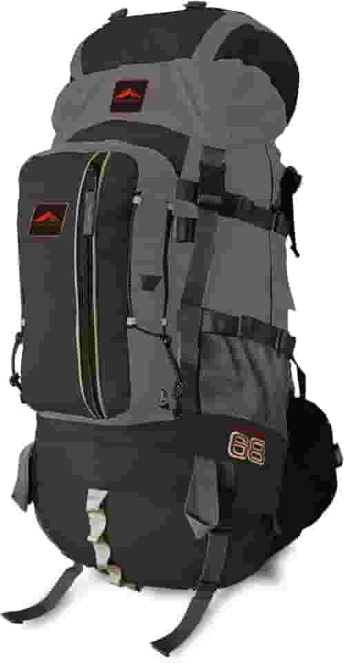 0068 - Mochila cargueira Crampon 68 - Cinza com Preto