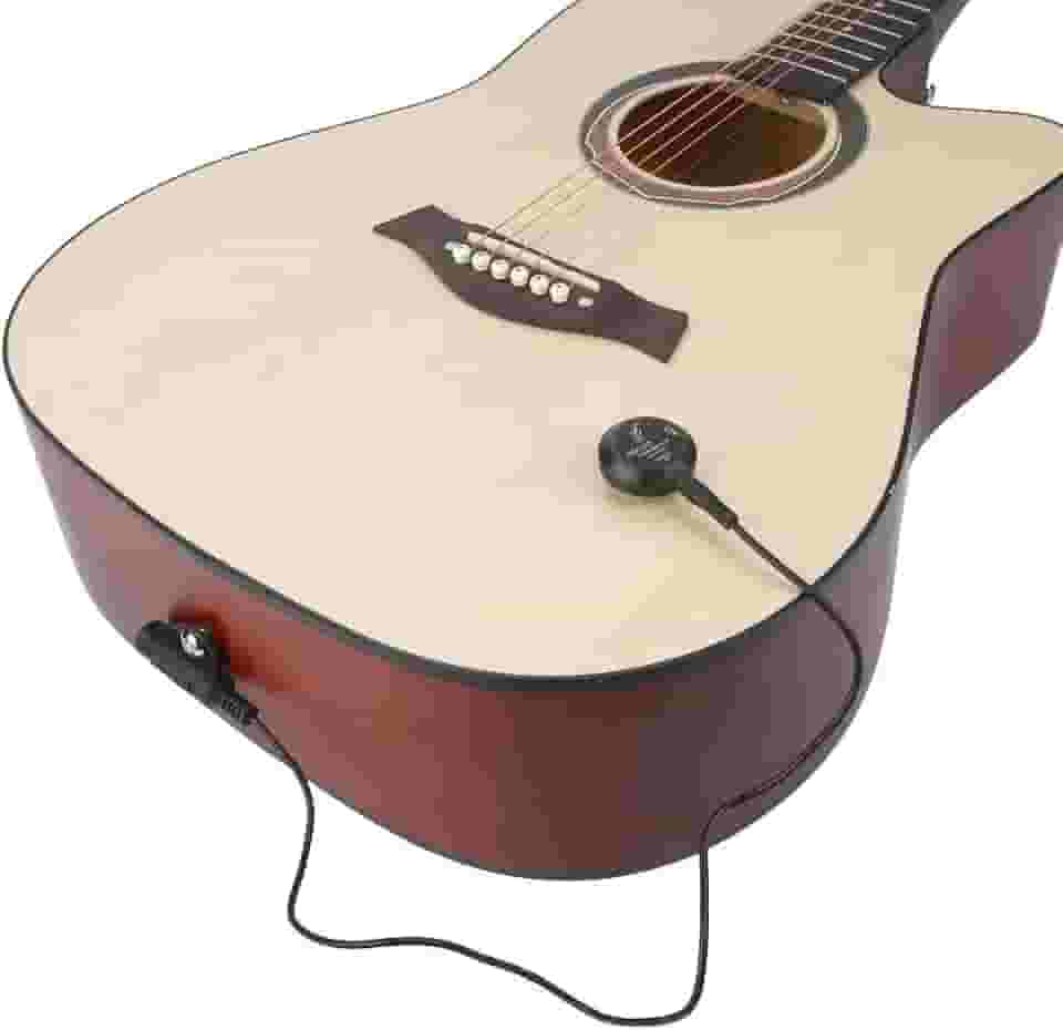 Tbest Captador De Violão Acústico, Mini Transdutor Microfone Com Cabo Para Folk Clássico, Violino, Bastão