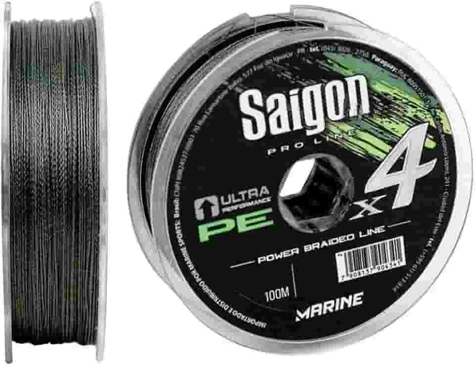 Linha Multifilamento Saigon X4 Verde 25Lbs 0,20mm 100m Marine Sports