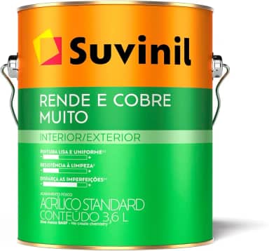 Tinta Suvinil Rende e Cobre Muito Acrilico Standart Palha 3,6L