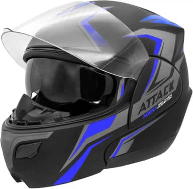 CAPACETE ESCAMOTEÁVEL PRO TORK ATTACK HSA AZUL TAM. 60