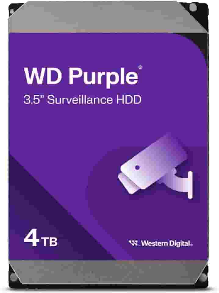 Western Digital Disco rígido interno de vigilância WD Purple 4TB - SATA 6 Gb/s, cache de 256 MB, 3,5' - WD43PURZ
