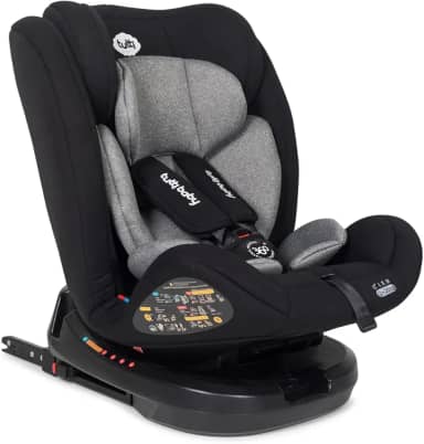 Cadeira De Bebe para Auto Com Isofix Com Rotacao e Reclina Essence 0 A 36kg - Preta Tutti Baby