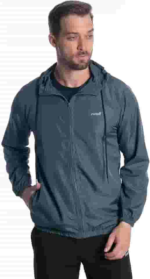 Jaqueta Corta Vento Impermeável Masculina Com Capuz