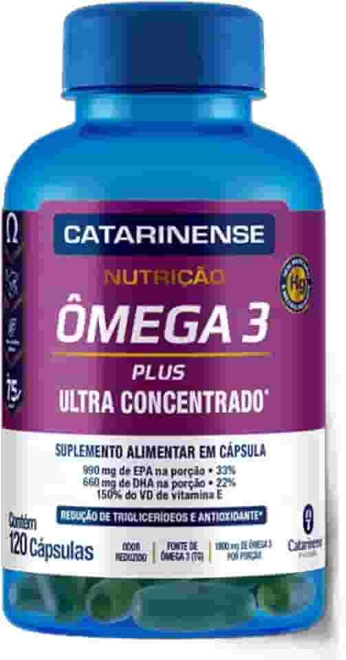 Ômega 3 Plus - 120 Cápsulas - Catarinense Nutrição