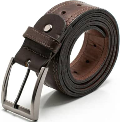 Cinto Largo Masculino Em Couro 100% Natural