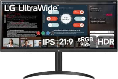 Monitor LG UltraWide 34WP550 IPS Full HD, 2560x1080, sRGB 99%, HDR10, FreeSync, Ajuste de Inclinação, Preto