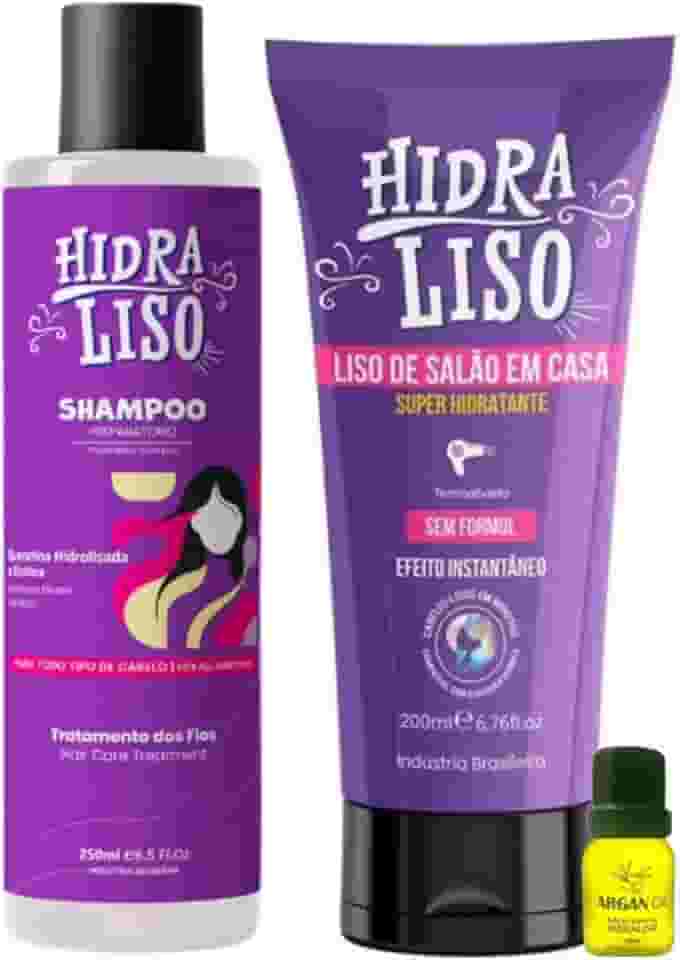 Selagem HidraLiso Progressiva Orgânica 200 Shamapoo 250 Ml