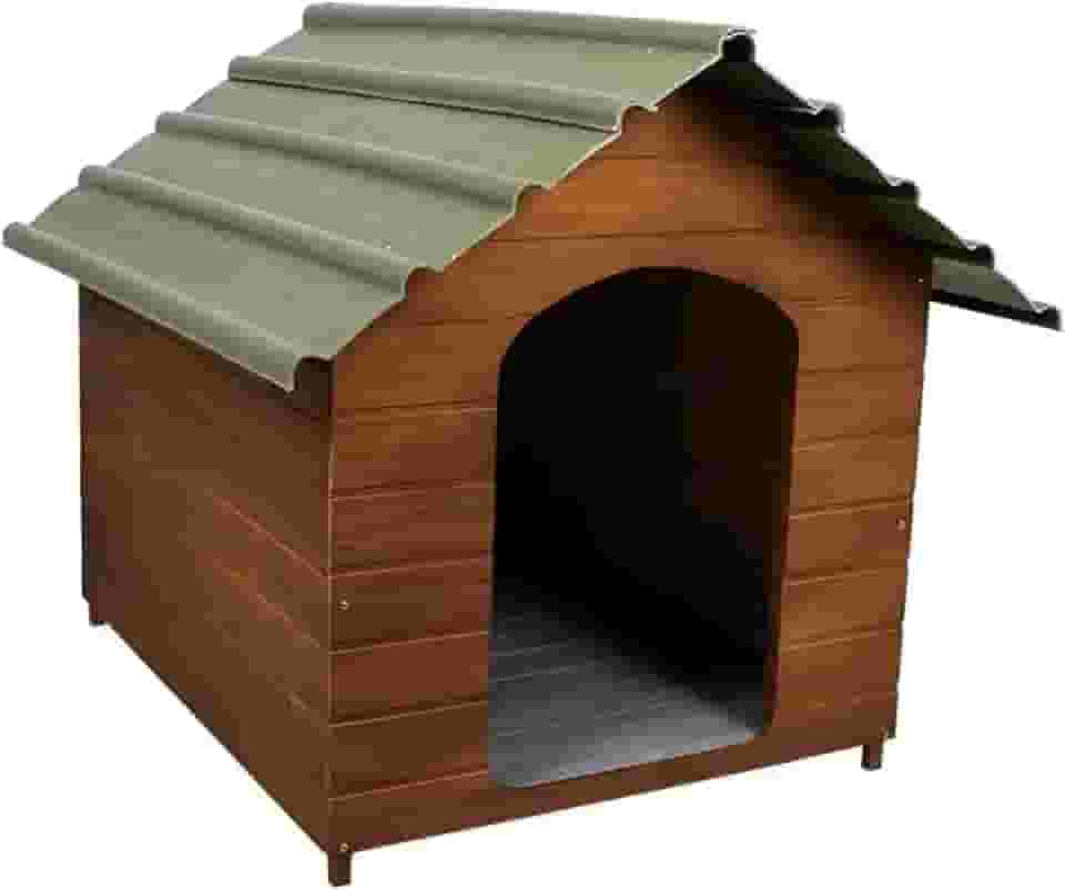 Casa Casinha De Cachorro com Telhado Ecológico Grande N5 (Cerejeira)