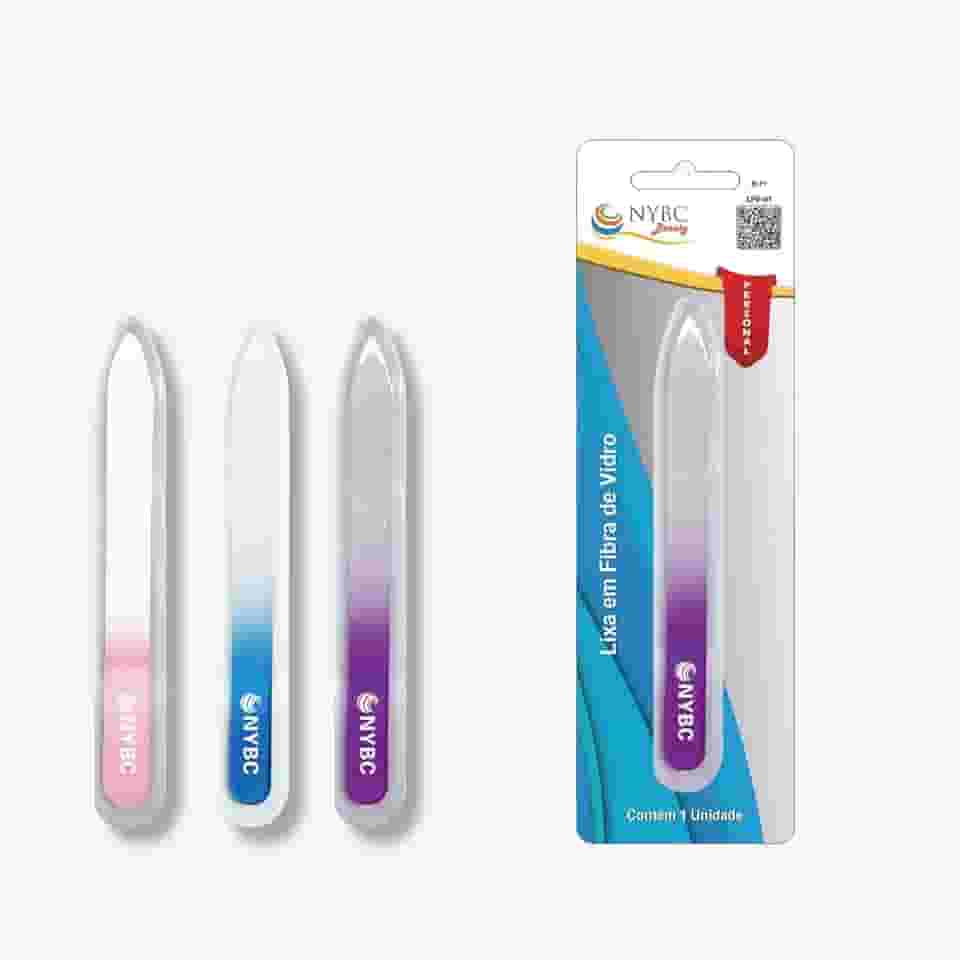 Lixas De Unha Em Fibra De Vidro Sortidas Nybc Beauty