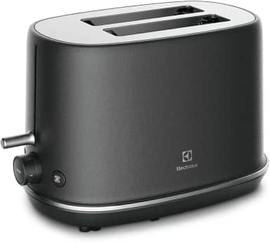 Torradeira tostador Electrolux 7 niveis de tostagem desligamento automatico suporte removivel paes bandeja coletora migalhas bocal grande TOP70 preto 220v