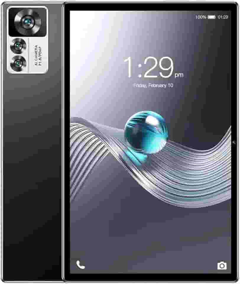 Tablet 12S Pro 10.1' Android 12, 4GB RAM 64GB ROM, Câmera 13MP, 4000mAh, Tela HD, 4G - Sem Marca - Ideal para Estudo e Tarefas Básicas (preto)