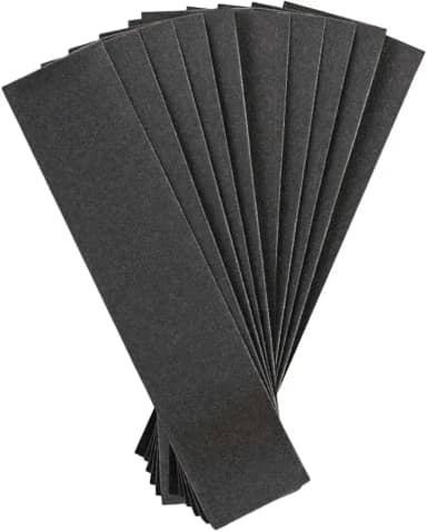 Fitas Antiderrapantes para Pisos e Escadas, 10 Peças, 22cm x 5cm, Preta