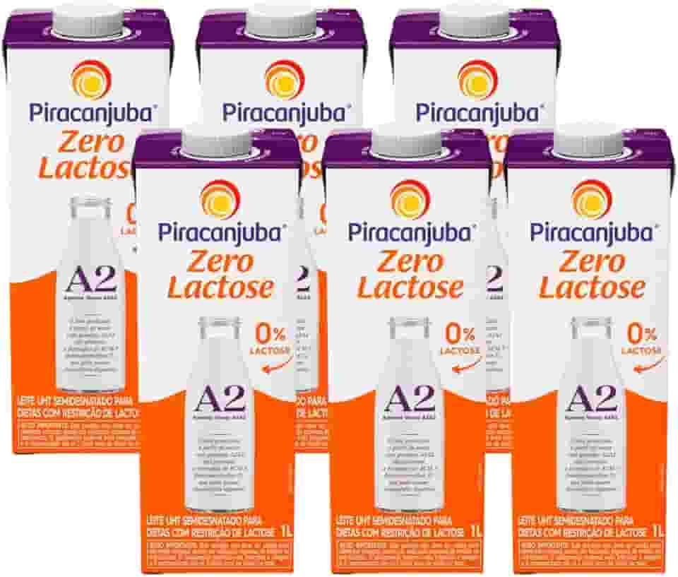 Leite Piracanjuba Semidesnatado A2A2 c/6un Zero Lactose
