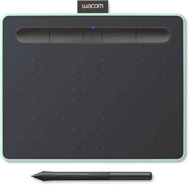 Mesa Digitalizadora Wacom Bluetooth Pequena Intuos Criativa - CTL4100WLE0, Verde e Preta, Pequeno
