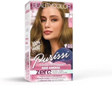 Coloração Kit BEAUTYCOLOR Puríssi Sem Amônia - 7.0 Louro Natural