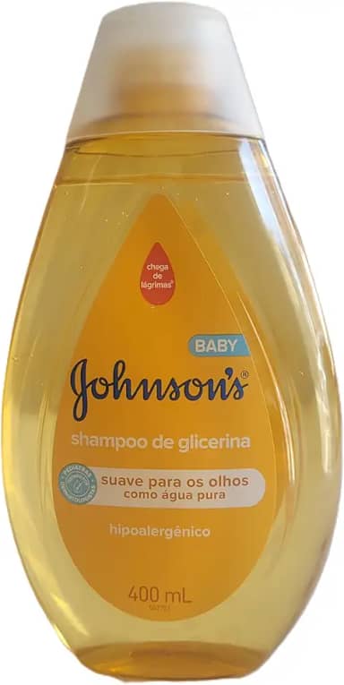 Shampoo Johnson's Baby de Glicerina 400 ml suave para os olhos como água pura hipoalergênico