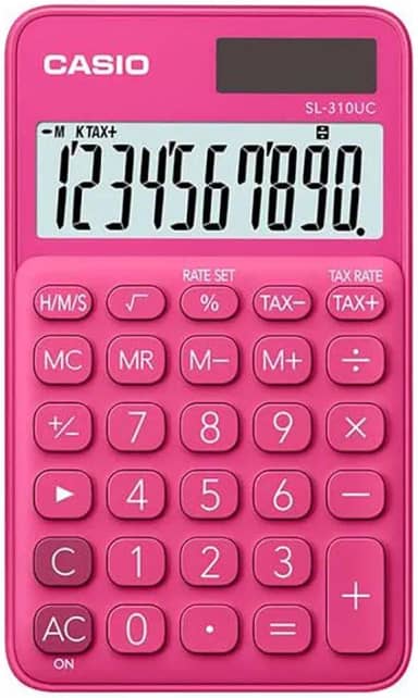 Calculadora de Bolso SL-310UC 10 Dígitos Rosa Casio
