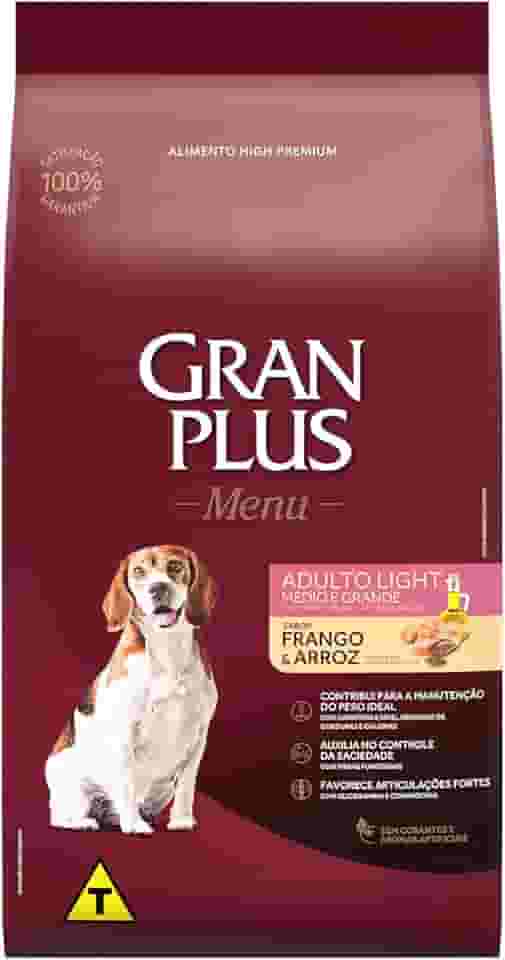 Granplus MENU CAO ADULTO LIGHT - RAÇAS MÉDIAS - 15kg