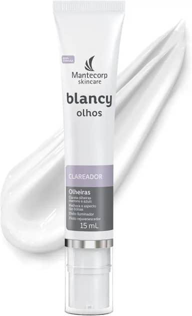 MANTECORP - Clareador Para Área dos Olhos Blancy - Reduz Olheiras e Clareia Bolsas, Promove Olhar Iluminado, Hidrata e Uniformiza a Pele - 15g
